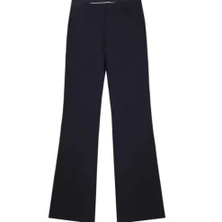 Men's Graduation Dress Pants Flared Pants Bell Bottom Trousers Pocket Straight Leg Solid Colored Comfort Wedding Office Business Streetwear Retro Black Deep Blue Micro-elastic