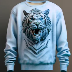 Men's Graphic Animal Sweatshirts Golf Pullover Sweatshirt Long Sleeve Sweatshirt Crew Neck Fashion Daily Casual 3D Print Vacation Holiday Going out Print Spring & Fall