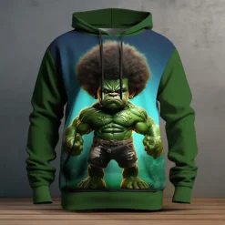 Men's Graphic Cartoon Hoodie Hoodies Sweatshirt Fashion Daily Long Sleeve Hooded Vacation Sports Outdoor Holiday Black Navy Blue Print Front Pocket Spring & Fall Designer