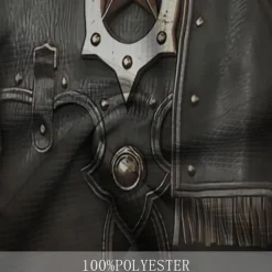 Men's Graphic Cosplay Golf Shirt Short Sleeve Polo Shirts Collared Shirts Vacation Wear Rave Wear Party Outfits Buttons 3D Print Summer Spring Black Gray