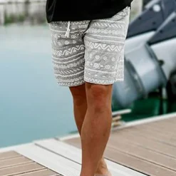 Men's Graphic Geometric Pattern Shorts Summer Shorts Beach Shorts Mid Waist Streetwear Hawaiian Designer Casual Daily Holiday Elastic Waist 3D Print Drawstring Designer Clothing Apparel