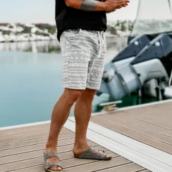 Men's Graphic Geometric Pattern Shorts Summer Shorts Beach Shorts Mid Waist Streetwear Hawaiian Designer Casual Daily Holiday Elastic Waist 3D Print Drawstring Designer Clothing Apparel