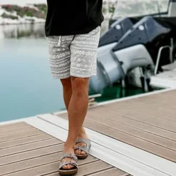 Men's Graphic Geometric Pattern Shorts Summer Shorts Beach Shorts Mid Waist Streetwear Hawaiian Designer Casual Daily Holiday Elastic Waist 3D Print Drawstring Designer Clothing Apparel