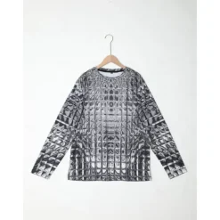 Men's Graphic Gradient Metallic Shirt T Shirt Long Sleeve T shirt 3D Print Crew Neck Shirt Vintage Fashion Designer Outdoor Daily Sports 1 2 3 Spring & Fall Clothing Apparel S M L XL 2XL 3XL 4XL