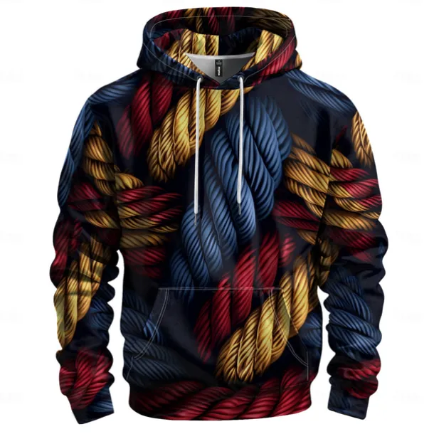 Men's Graphic Hoodie Hoodies Sweatshirt Vacation Daily Long Sleeve Hooded Vacation Sports Outdoor Going out Black Printing Winter Spring & Fall Designer