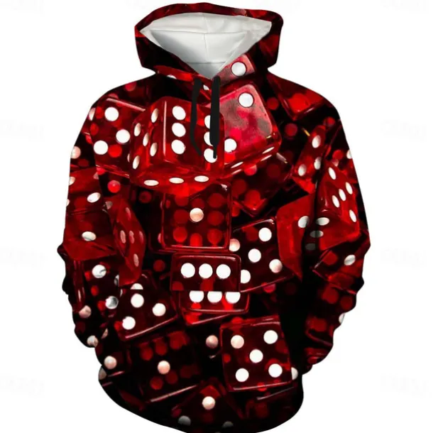 Men's Graphic Hoodie Hoodies Sweatshirt Cool Long Sleeve Hooded Green / Red Dark Purple / Light Purple Fall Winter Designer