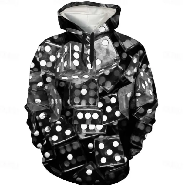 Men's Graphic Hoodie Hoodies Sweatshirt Cool Long Sleeve Hooded Green / Red Dark Purple / Light Purple Fall Winter Designer