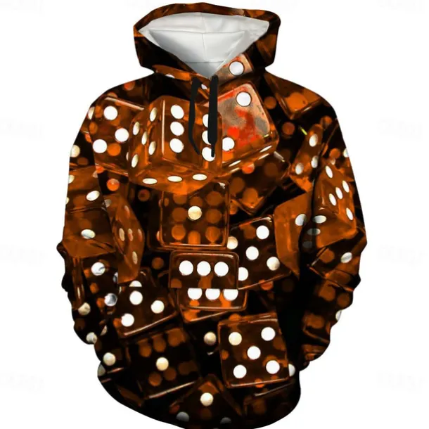 Men's Graphic Hoodie Hoodies Sweatshirt Cool Long Sleeve Hooded Green / Red Dark Purple / Light Purple Fall Winter Designer