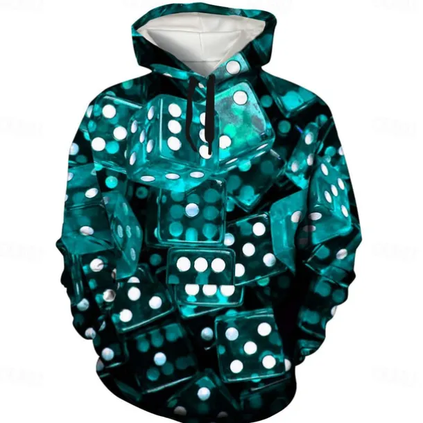 Men's Graphic Hoodie Hoodies Sweatshirt Cool Long Sleeve Hooded Green / Red Dark Purple / Light Purple Fall Winter Designer