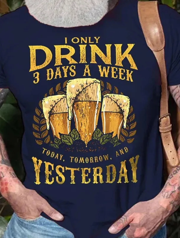 Men's Graphic Letter T Shirt Tee 100% Cotton Short Sleeve Graphic Shirt Black Wine Red Comfortable Tee Vacation Daily Wear Fashion Designer Clothing