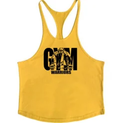 Men's Graphic Letter Tank Top Vest Top Undershirt Racer Back Tank Top Sleeveless T shirt U Neck Shirt Fashion Muscle Workout Vacation Sport Daily Black White Yellow Summer Clothing Apparel M L XL XXL