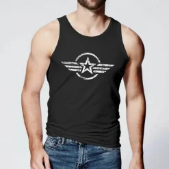 Men's Graphic Letter Vest Top Sleeveless T Shirt for Men Sleeveless T shirt 3D Print Crew Neck Shirt Fashion Designer Muscle Daily Sports Running Black & Yellow Black White Spring & Summer Clothing