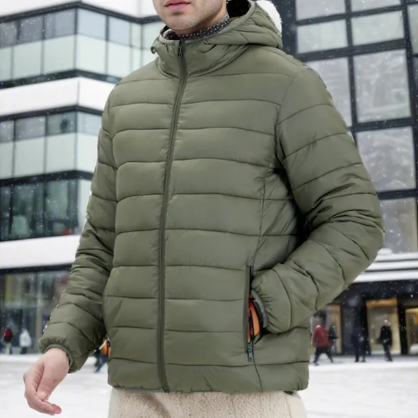 Men's Graphic National Flag Coat Parka Casual Daily Holiday Going out Print Fall & Winter Hooded Long Sleeve Black Army Green Dark Blue