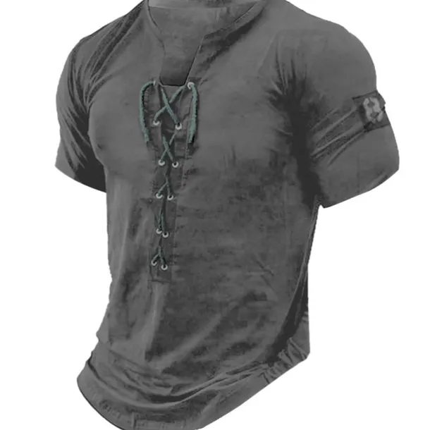 Men's Graphic Number Tee Short Sleeve T shirt 3D Print Shirt Vintage Fashion Stylish Daily Sports Going out Black White Brown Summer Clothing Apparel S M L XL 2XL 3XL