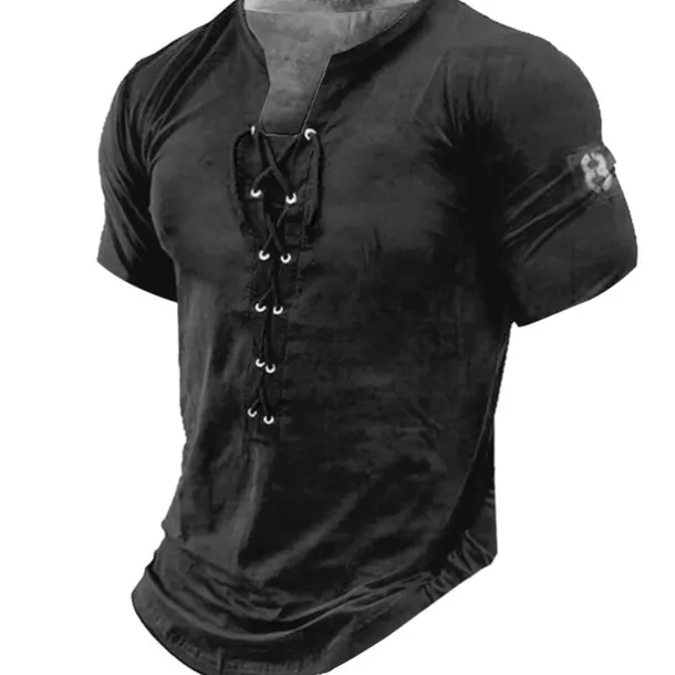 Men's Graphic Number Tee Short Sleeve T shirt 3D Print Shirt Vintage Fashion Stylish Daily Sports Going out Black White Brown Summer Clothing Apparel S M L XL 2XL 3XL