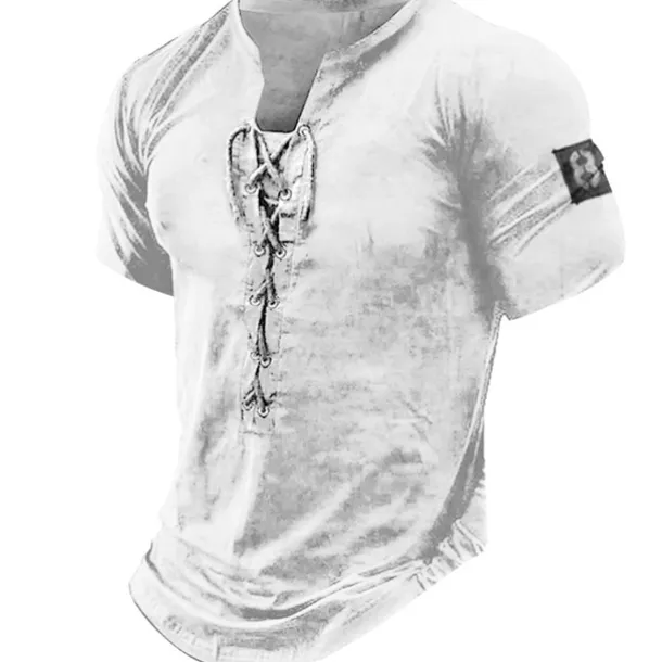 Men's Graphic Number Tee Short Sleeve T shirt 3D Print Shirt Vintage Fashion Stylish Daily Sports Going out Black White Brown Summer Clothing Apparel S M L XL 2XL 3XL