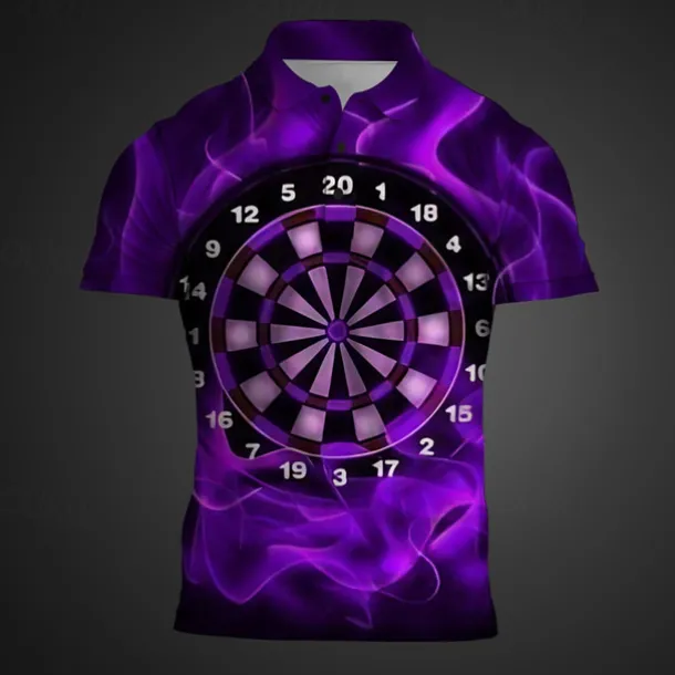 Men's Graphic Polo Shirts Golf Shirt Short Sleeve Polo Shirts Collared Shirts Casual Vacation Wear Rave Wear Party Outfits Buttons 3D Print Summer Yellow Red Navy Blue