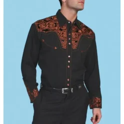 Men's Graphic Prints Guitar Shirt Western Shirt Cowboy Shirt Long Sleeve Fashion Designer Casual Outdoor Daily Fall & Winter Turndown Print Button-Down Black Black / Green Light Green Black / Purple