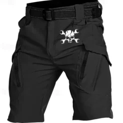 Men's Graphic Prints Halloween Costumes Cargo Shorts Work Shorts Mid Waist Streetwear Novelty Casual Daily Going out Side Pockets Elastic Waist Drawstring Designer Clothing Apparel