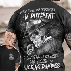 Men's Graphic Skull T shirt Halloween Shirt Tee Short Sleeve T shirt 3D Print Crew Neck Shirt Vintage Fashion Designer Outdoor Casual Daily Gray Spring & Summer Clothing Apparel S M L XL 2XL 3XL 4XL