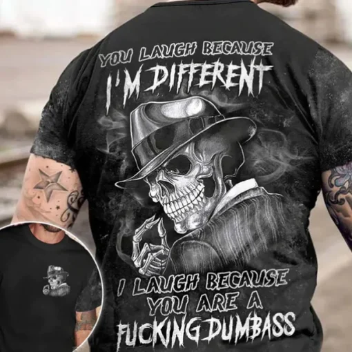 Men's Graphic Skull T shirt Halloween Shirt Tee Short Sleeve T shirt 3D Print Crew Neck Shirt Vintage Fashion Designer Outdoor Casual Daily Gray Spring & Summer Clothing Apparel S M L XL 2XL 3XL 4XL