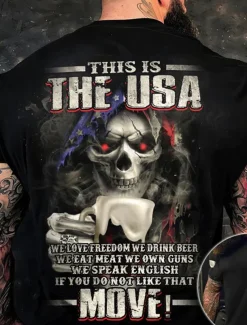 Men's Graphic Skulls T Shirt Tee Short Sleeve T shirt 3D Print Crew Neck Shirt Vintage Fashion Designer Outdoor Casual Daily Black Spring & Summer Clothing Apparel S M L XL 2XL 3XL