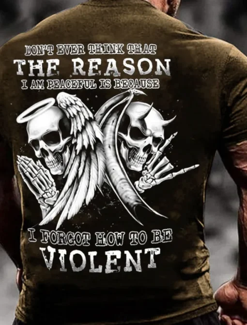 Men's Graphic Skulls T shirt Tee Retro Shirts Short Sleeve T shirt 3D Print Crew Neck Shirt Vintage Fashion Designer Outdoor Casual Daily Black Blue Brown Spring & Summer Clothing Apparel S M L XL