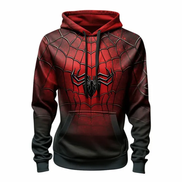 Men's Graphic Spiders Spider web Hoodie Hoodies Sweatshirt Fashion Daily Long Sleeve Hooded Vacation Sports Outdoor Holiday #1 #2 Print Front Pocket Spring & Fall Designer