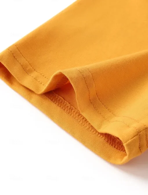 Men's Graphic T Shirt Tee Top Short Sleeve T shirt Crew Neck Shirt Fashion Outdoor Casual Street Casual Daily Orange Spring & Summer Clothing Apparel S M L XL XXL