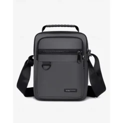 Men's Green Crossbody Messenger Bag with Multiple Zippered Pockets - Durable and Stylish for Everyday and Travel Use