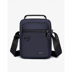 Men's Green Crossbody Messenger Bag with Multiple Zippered Pockets - Durable and Stylish for Everyday and Travel Use