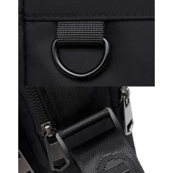 Men's Green Crossbody Messenger Bag with Multiple Zippered Pockets - Durable and Stylish for Everyday and Travel Use