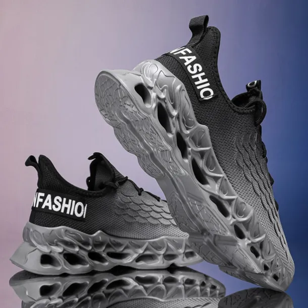 Men's Green Running Sneakers with Mesh Upper and Lightweight Design – Breathable, Comfortable Athletic Shoes for Sports, Workouts and Casual Wear