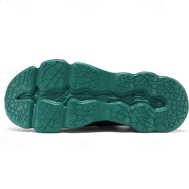 Men's Green Running Sneakers with Mesh Upper and Lightweight Design – Breathable, Comfortable Athletic Shoes for Sports, Workouts and Casual Wear