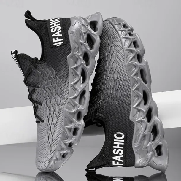 Men's Green Running Sneakers with Mesh Upper and Lightweight Design – Breathable, Comfortable Athletic Shoes for Sports, Workouts and Casual Wear