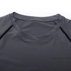 Men's Gym Shirt Sports T-Shirt Crew Neck Long Sleeve Sports & Outdoor Fitness Gym Soft Plain Black White Activewear Fashion Sport