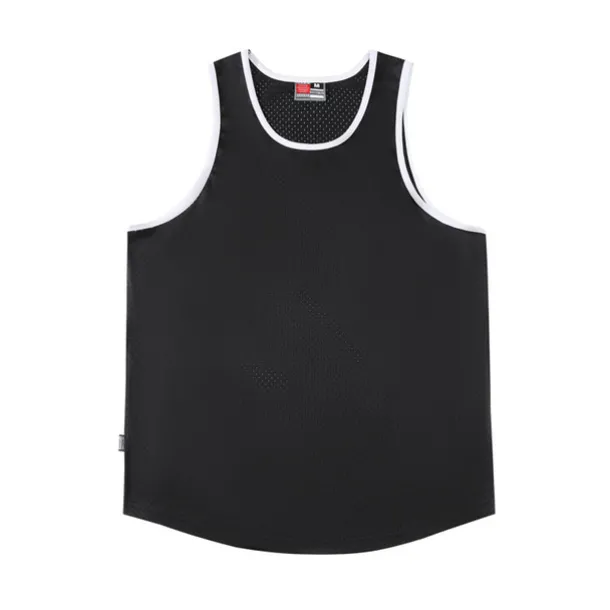 Men's Gym Tank Top Basketball Jersey Mesh Classic Sleeveless Singlet Athletic Athleisure Breathable Quick Dry Moisture Wicking Soft Fitness Gym Workout Basketball Sportswear Activewear Solid Colored