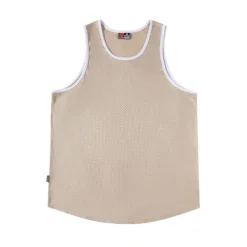 Men's Gym Tank Top Basketball Jersey Mesh Classic Sleeveless Singlet Athletic Athleisure Breathable Quick Dry Moisture Wicking Soft Fitness Gym Workout Basketball Sportswear Activewear Solid Colored