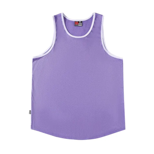 Men's Gym Tank Top Basketball Jersey Mesh Classic Sleeveless Singlet Athletic Athleisure Breathable Quick Dry Moisture Wicking Soft Fitness Gym Workout Basketball Sportswear Activewear Solid Colored