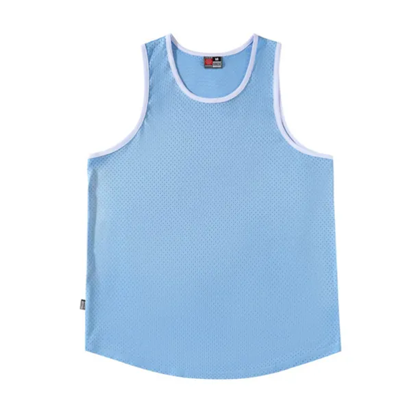 Men's Gym Tank Top Basketball Jersey Mesh Classic Sleeveless Singlet Athletic Athleisure Breathable Quick Dry Moisture Wicking Soft Fitness Gym Workout Basketball Sportswear Activewear Solid Colored