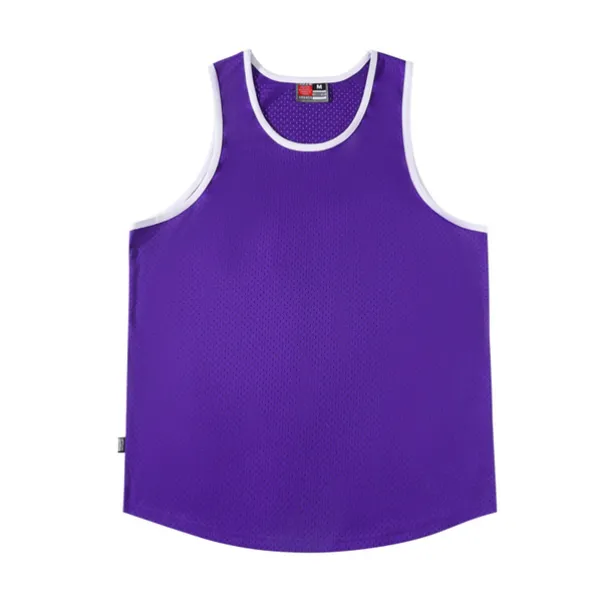Men's Gym Tank Top Basketball Jersey Mesh Classic Sleeveless Singlet Athletic Athleisure Breathable Quick Dry Moisture Wicking Soft Fitness Gym Workout Basketball Sportswear Activewear Solid Colored