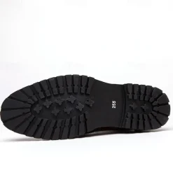 Men's Hand-Painted Brogue Ankle Boots with Lace-Up Design, Faux Leather Upper, and Rugged Sole – Stylish Vintage Casual Footwear