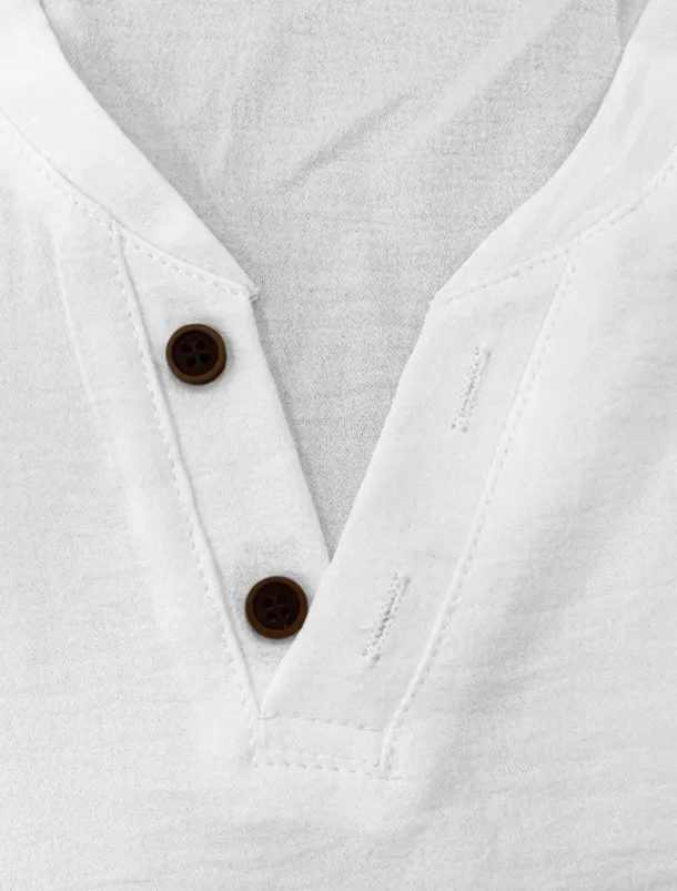 Men's Henley Shirt Tee Top Plain Henley Street Vacation Short Sleeve Button-Down Clothing Apparel Designer Basic Modern Contemporary
