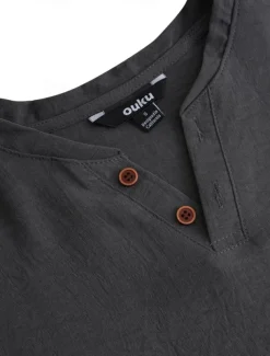 Men's Henley Shirt Tee Top Plain Henley Street Vacation Short Sleeve Button-Down Clothing Apparel Designer Basic Modern Contemporary