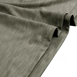 Men's Henley Shirt Tee Top Long Sleeve Solid Color Fashion Daily Buttons Henley Outdoor Street Causal Summer Army Green Black White Henley T-Shirt