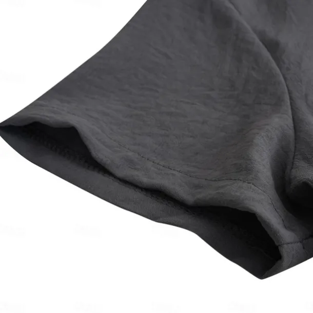 Men's Henley Shirt Tee Top Plain V Neck Street Vacation Short Sleeves Clothing Apparel Fashion Designer Basic