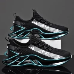 Men's High-Performance Athletic Sneakers in Vibrant Red – Lightweight, Breathable, and Durable Design for Running and Sports