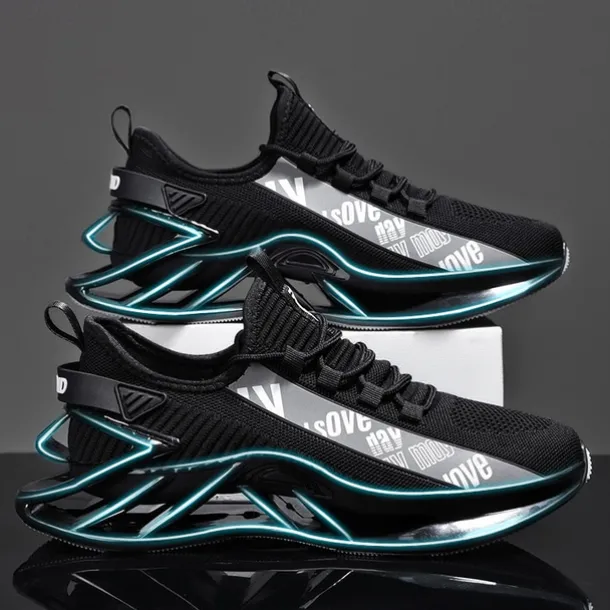 Men's High-Performance Athletic Sneakers in Vibrant Red – Lightweight, Breathable, and Durable Design for Running and Sports