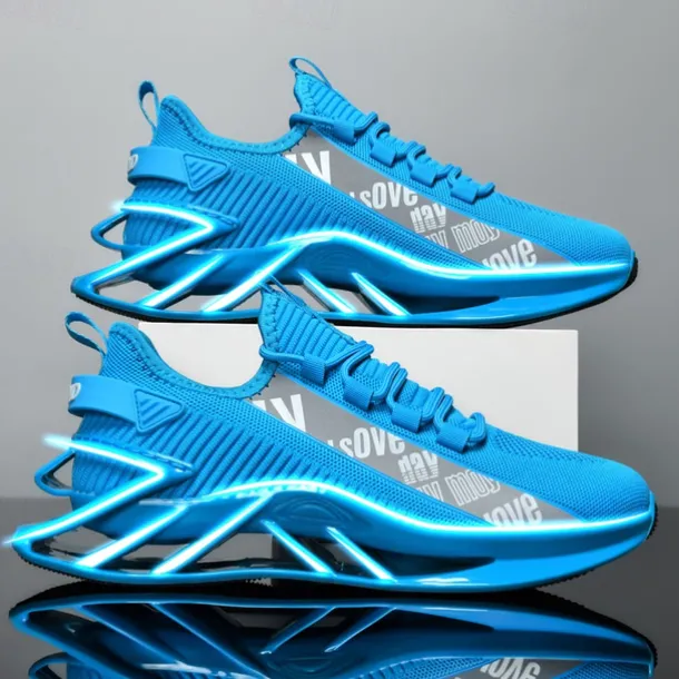 Men's High-Performance Athletic Sneakers in Vibrant Red – Lightweight, Breathable, and Durable Design for Running and Sports