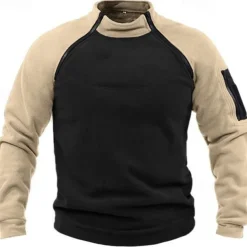 Men's Hiking Fleece Jacket Fleece Winter Outdoor Warm Soft Comfortable Fleece Jackets Full Zip Camping / Hiking / Caving Traveling Winter Sports Dark Grey Forest Green Navy Dark Khaki Light Khaki